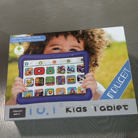 Kids Tablet, 10.1 Inch Android Toddler Tablet with Case used like new no scrach - Picture 4 of 6